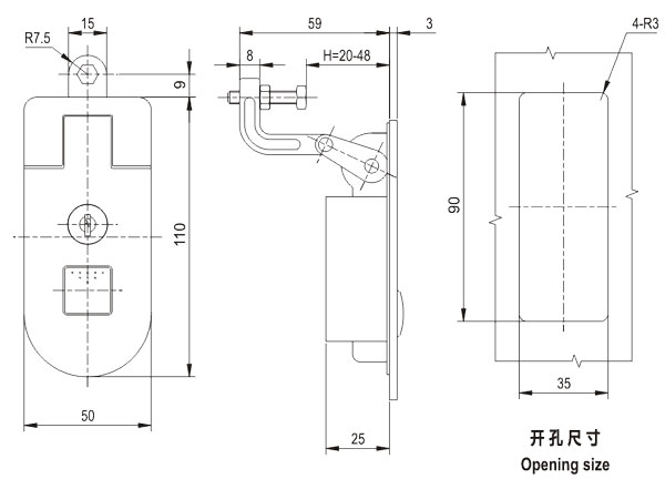 开关柜门锁